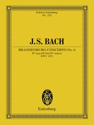 cover image of Brandenburg Concerto No. 6 Bb major